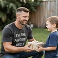 thumbnail image 4 of Mens I'm The Favorite Uncle T Shirt Funny Family Niece Nephew Tee Graphic Tees, 4 of 9