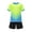 Green, variant on Girls White Gradient Sports Jersey Set 2-Piece Breathable Quick Dry Youth Activewear Nylon Spandex Summer,Size 2 T