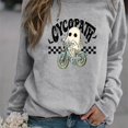 thumbnail image 1 of Sudadera Con Estampado De Fantasmas De Halloween, Sudadera Informal De Manga Larga Con Cuello Redondo, Ropa De Mujer, 1 of 4