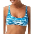 thumbnail image 3 of Women's Vince Camuto V92714 Tie Dye Side Lace Bikini Swim Top (Azure XS), 3 of 4