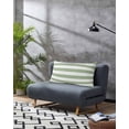 thumbnail image 3 of Sage Green Striped Pillow Covers King Size, Farmhouse Sage Green Stripes Soft Bed Throw Pillowcases Breathable Cooling Long Lumbar Body Pillow Sham Cover for Bed Sofa 20''x40'', 3 of 7