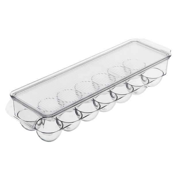 Refrigerador De Cocina De 14 Rejillas, Caja De Almacenamiento Para Huevos, Caja De Almacenamiento Rectangular Transparente, Compartimentos Con Tapa Advancent HA021049-00