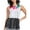 Multicoloured - lilaccombo, variant on Rachel Roy Womens Striped Tie-Back Ruffled Blouse, Multicoloured, X-Small