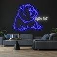 thumbnail image 2 of Handmadetneonsign Custom Name Bulldog Led Sign, Custom Name Bulldog Neon Sign, Wall Decor, Bulldog, 2 of 5