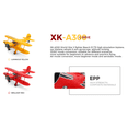 thumbnail image 3 of XK A300 Beech D17S Biplane RC Airplane for Adults, 3D/6G Gyro 2.4GHz 4CH Brushless Motor 550mm Wingspan EPP Foam Fixed Wing RTF Remote Control Aircraft with LED Lights Quick Release (Yellow), 3 of 8