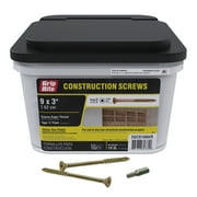 Grip-Rite #9 x 3 in. in. Star Drive Gold Construction Wood Screw 10 lb.