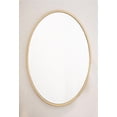 thumbnail image 3 of Heavenly Collection Oval Mirror in Gold, Oval Mirror with Distressed Gold Finish, Gold Metal Mirror, Living Room Mirror, Dining Room Mirror, Bedroom Mirror, 3 of 3