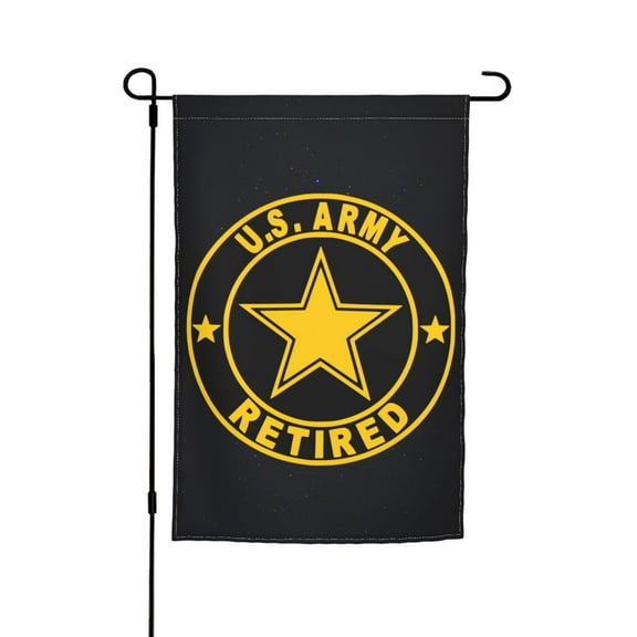 U.S Army Retired Garden Flag 12x18 Inch Indoor Balcony Courtyard Outdoor Decorative Flag