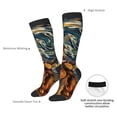 thumbnail image 4 of Pofeuu Starry Night Guitar Dog Print Stockings, Adult Running Hiking Socks for Youth and Adult, 4 of 6