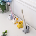 thumbnail image 1 of Lindo soporte para cepillo de dientes con dibujos de animales, decoración creativa para el hogar, baño, inodoro, estante de almacenamiento dental, pequeños adornos, 1 of 3