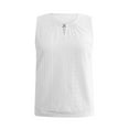 thumbnail image 6 of Wyobmus Womens Sleeveless Tank Tops Eyelet Embroidery Crewneck Elastic Hem Tops Casual Summer Basic Hollow Out T-Shirts S-2X B-White, 6 of 9