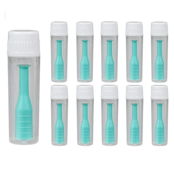 Hard Contact Lens Remover Tool for RGP, GIXUSIL Scleral Lenses Plunger Suction Cup, Eye Contact Remover Contact Lens Applicator Color Contact Lens Inserter Tools (12 Pack, Blue)