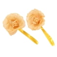 thumbnail image 4 of 2 Sujetadores de Cortina de Flores de Rosas de Plástico, Cortinas Magnéticas, Sujetadores de Cuerda Amarillo dorado, 4 of 5
