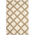 thumbnail image 2 of Safavieh Dhurries Erle Geometric Wool Area Rug, Ivory/Gold, 5' x 8', 2 of 7