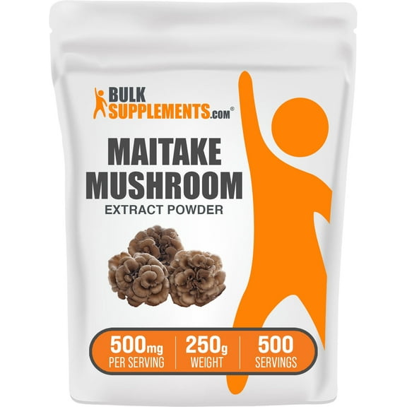 BulkSupplements Maitake Mushroom Extract Powder - Mushroom Supplement, Vegan & Herbal Supplement, 500mg per Serving, 250g (8.8 oz)