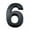 6, variant on Hariumiu Mailbox Number Modern 3d House Number Self-adhesive Mailbox Sign