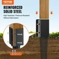 thumbnail image 6 of VEVOR Fence Post Anchor Ground Spike - 8 Pack, 36x4x4 Inches, Black Powder-Coated Metal, Fits 3.5x3.5 Inch Posts - Ideal for Mailbox, Deck, Garden Railing, 6 of 12