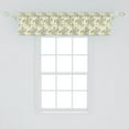 thumbnail image 2 of Ambesonne Floral Window Valance, Vivid Spring Blossoms Art, 54" X 12", Pastel Yellow Dimgray, 2 of 3