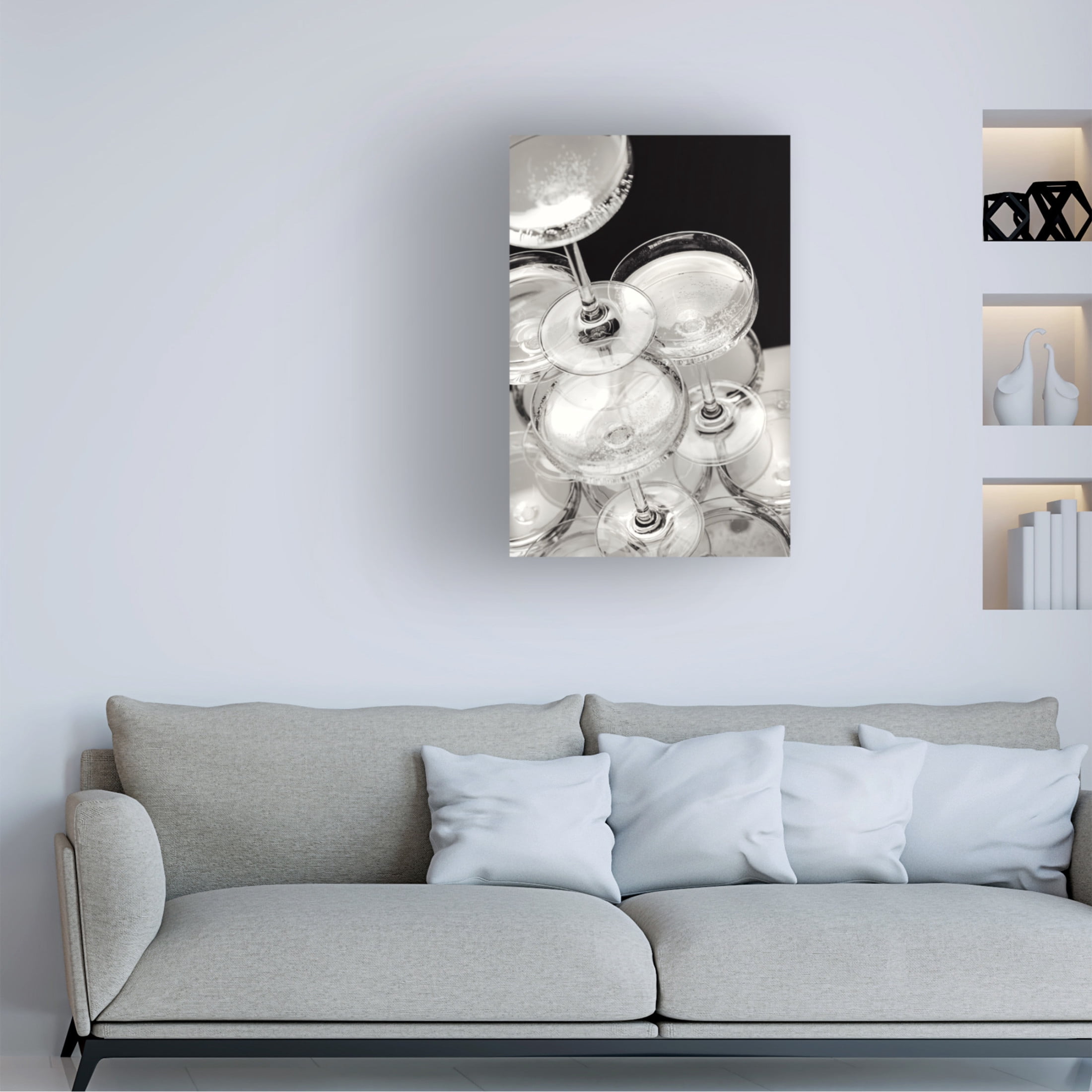 Pictufy Studio III 'Champagne Tower 5' Canvas Art - 12 x 19 Inches