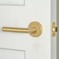 thumbnail image 4 of Viaggio Clomltmod_Prv_234_Lh Motivo Left Handed Solid Brass Privacy Door Lever Set - Brass, 4 of 7