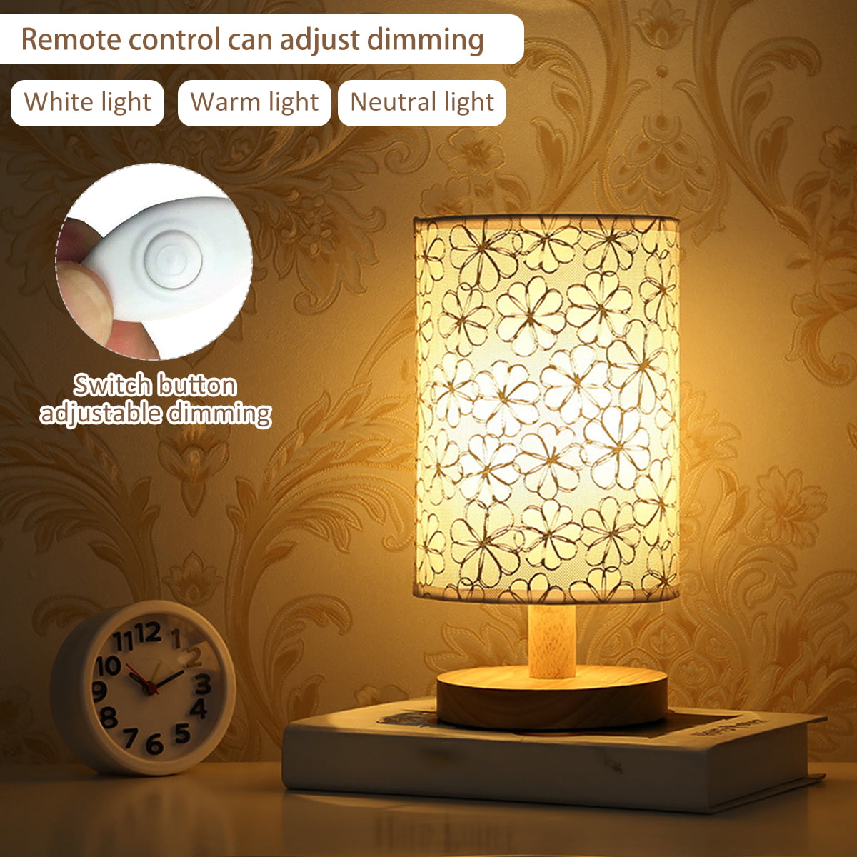 Led Smart Remote Control Night Light Timing Dimming Table Lamp For Bedroom  Living Room Light Lamp 10-level Brightness - Desk Lamps - AliExpress