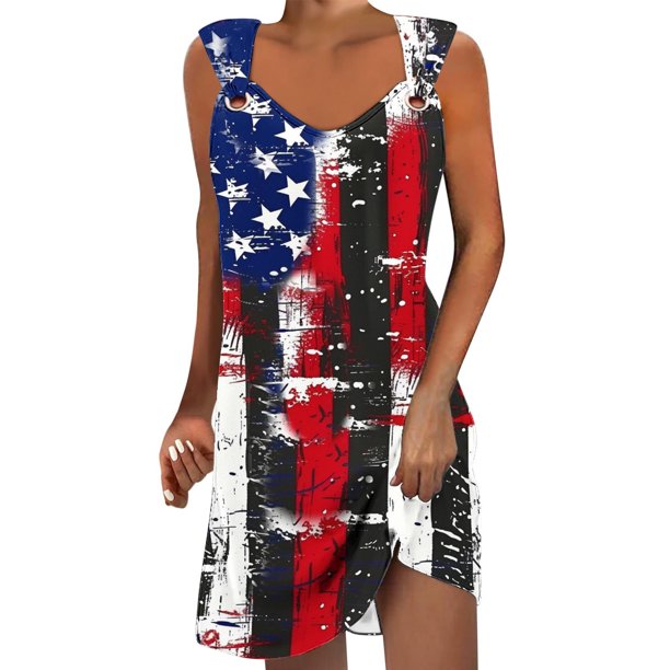 Vestido de Verano para Mujeres, Moda Color Sólido Bolsillo sin Mangas Vestido Casual Cuello en V Hecho de Poliéster Ligero para Primavera Verano, Vestido de Verano Casual