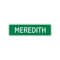 thumbnail image 1 of Meredith Girls Children Name Letter Printed Plaque Decoration Novelty Label Indoor Outdoor Unique Wall Unique Aluminum Metal Sign 4"x18", 1 of 1