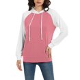 thumbnail image 2 of Womens Hoodies Pullover, Yigetop Hoodies for Women Lightweight Long Sleeve Sweatshirt Loose Fit Tops with Pockets 2025 Women Hoodie Pink 2XL, 2 of 9