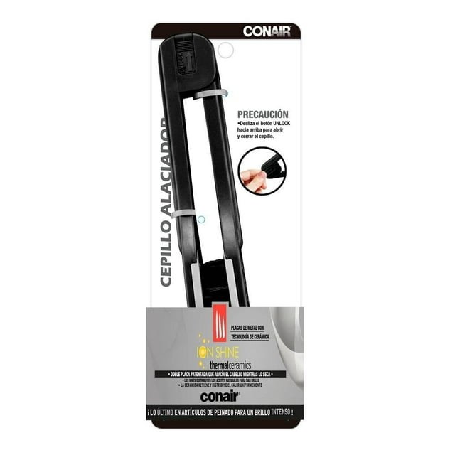 Validando información con comercial|Cepillo alaciador Conair con tecnología de cerámica ion shine 95104MXX 1 pza
