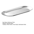 thumbnail image 7 of Hariumiu Stainless Steel Barbecue Plate Stainless Steel Bbq Plate Mirror Shine Food Grade Dishwasher Safe Multifunctional Snack Dessert Vegetable Meal Serving, 7 of 7