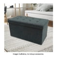 thumbnail image 3 of Ottoman Mainstays Plegable color gris, 3 of 4