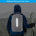 thumbnail image 4 of Unique Bargains 30-40L Waterproof Backpack Rain Cover with Vertical Reflective Strap, S, Silver Tone, 4 of 5