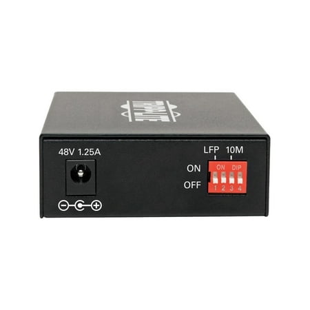 UPC: 0037332236937 | Tripp Lite Gigabit SFP Fiber to Ethernet Media Converter POE+ – 10/100/1000 Mbps