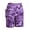 Purple, variant on Deago Women's High Waist Workout Yoga Pants Running Compression Shorts Tummy Control with Side Pockets (Purple, M)