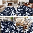 thumbnail image 5 of 5'x8' Area Rugs, Blue White Eucalyptus Leaves Indoor Outdoor Area Rug for Living Room Bedroom, Spring Summer Watercolor Plant Washable Bathroom Rugs Kitchen Floor Carpet Mats Home Decor Aesthetic, 5 of 8
