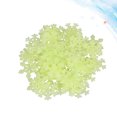 thumbnail image 3 of Fluorescent Snowflake Sticker 200pcs Yellow Fluorescent Snowflake Wall Sticker Creative Luminous Mural Decals Removable Wall Decals Stereoscopic Background Decoration Accessories for Home Decorations, 3 of 6