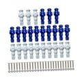 thumbnail image 5 of Dualoai 26 Pieces Table Soccer Foosball Men Repair Parts, Entertainment Foosball Blue White, 5 of 9
