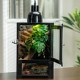 thumbnail image 6 of ToxiRium 18x18x36Inch Hybrid PVC Reptile Cage| Ventilated Habitat Enclosure with Interchangeable Acrylic & Mesh Doors, Durable Tank for Gecko, Chameleon, Snake, Frog, Easy Assembly, Front Dual Access, 6 of 7