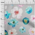thumbnail image 1 of oneOone Cotton Poplin Fabric Flower Watercolor Decor Fabric Printed BTY 42 Inch Wide, 1 of 4