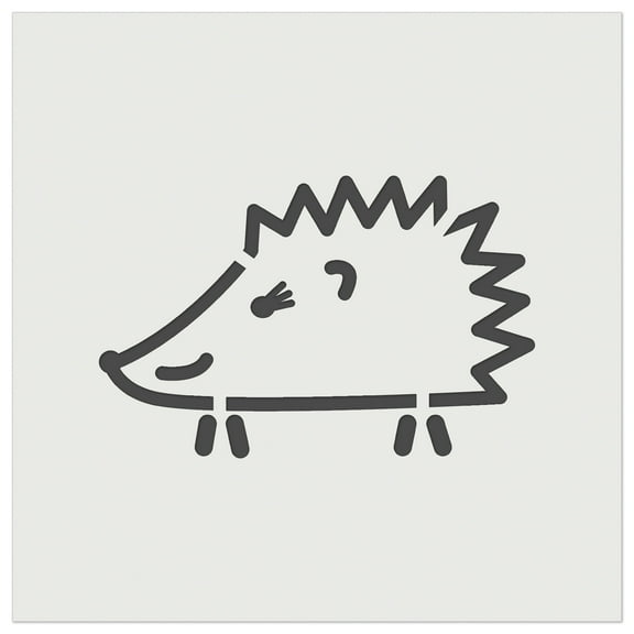 Happy Hedgehog Doodle DIY Cookie Wall Craft Stencil - 5.5 Inch