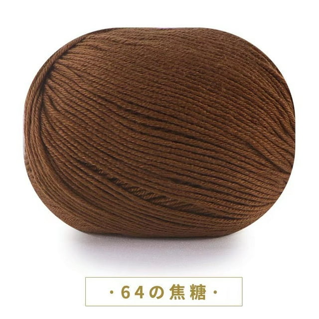 Nvzi Caramelo, 2 rollos, 6 ovillos, hilo acrílico suave, hilo para ganchillo, duradero y resistente a la formación de bolitas, ideal para creaciones hechas a mano.