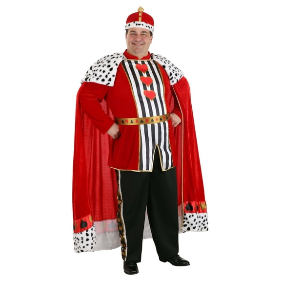Premium King of Hearts Plus Size Costume