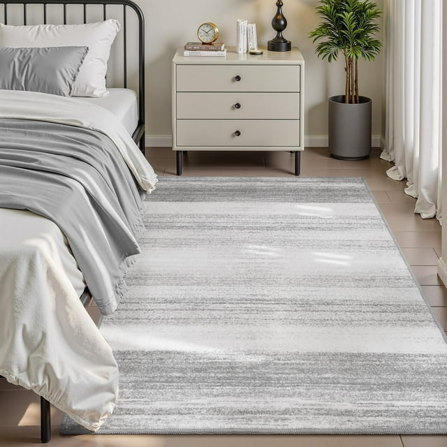 Modern Abstract Area Rug x Rugs for Living Room BedroomCarpet Machine Washable Rugs for Bedroom Dining Room Living Room RugContemporary Neutral Grey
