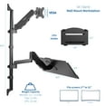 thumbnail image 3 of VIVO Sit-Stand Height Adjustable Pneumatic Arm Wall Mount for 1 Screen up to 32", 3 of 5
