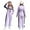 Purple, variant on iiniim Kids Girls Snowsuits Waterproof Ski Suits Jumpsuits Winter Outdoor Skiing Snowboarding Snowsuits with Belt Purple 6