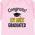 thumbnail image 4 of Inktastic Congrats My Aunt Graduated with Cap Boys or Girls Long Sleeve Baby Bodysuit, 4 of 5