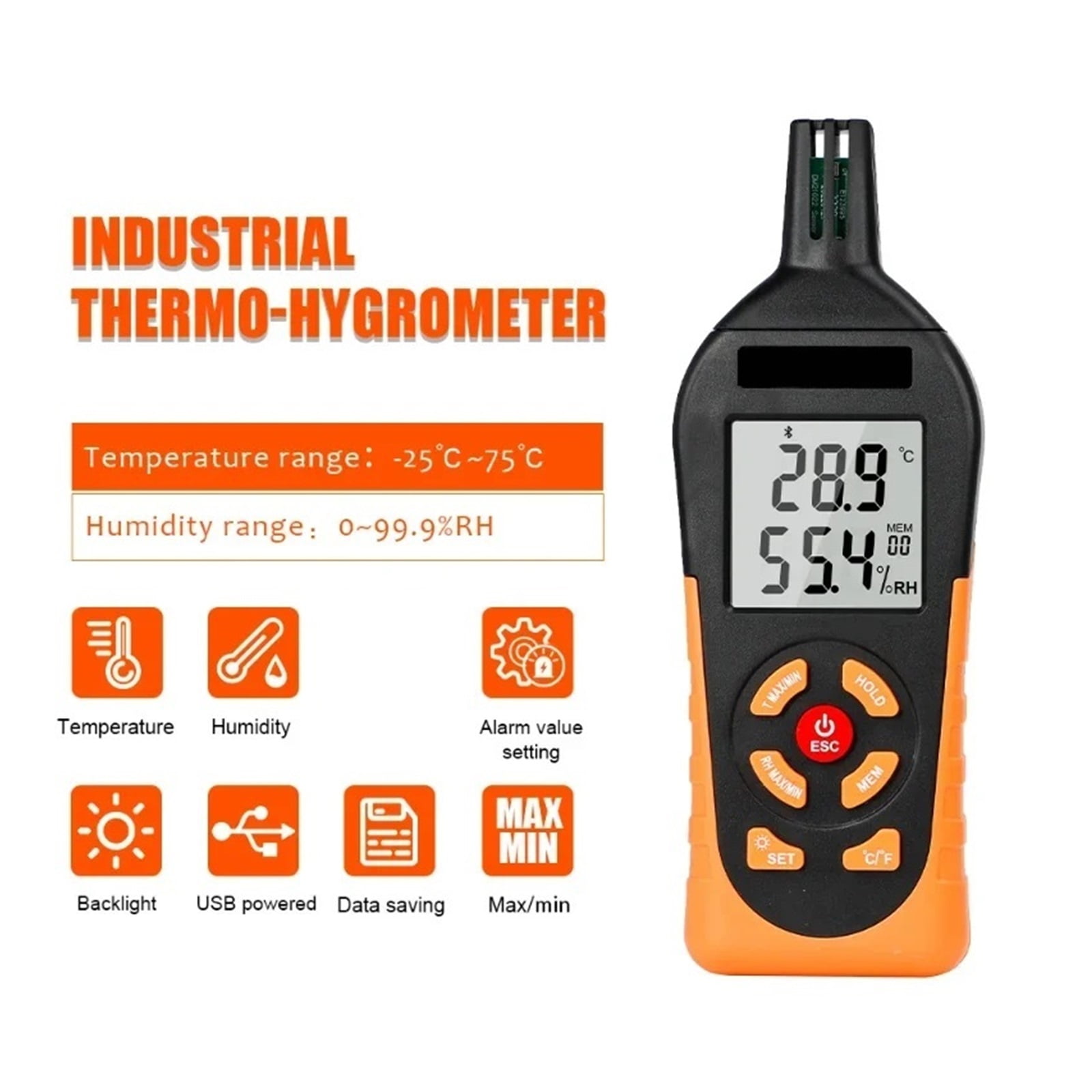Handheld Thermo-Hygrometer New in Mini Precision Grade Environment Humidity and Temperature Measure ,Fast Response