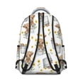 thumbnail image 3 of Highland Cow and Sunflower Print Backpack for School, Cute School Bag with Adjustable Shoulder Straps and Padded Back, 15.3"x11"x7.1", 3 of 5