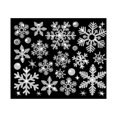 thumbnail image 3 of Christmas Static Stickers Easy to Use Removable PVC Glitter Windows Static Snow Flower Sticker for Home, 3 of 4
