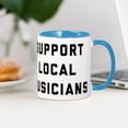 thumbnail image 4 of CafePress - Support Local Musicians - 11 oz Ceramic Mug - Novelty Coffee Tea Cup, 4 of 6